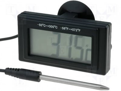 Термометър  MOD-TEMP104D Панелен измервателен уред; LCD 3,5 цифри 19mm; -50?300°C